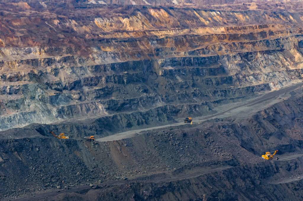 view on iron ore quarry in ukraine
